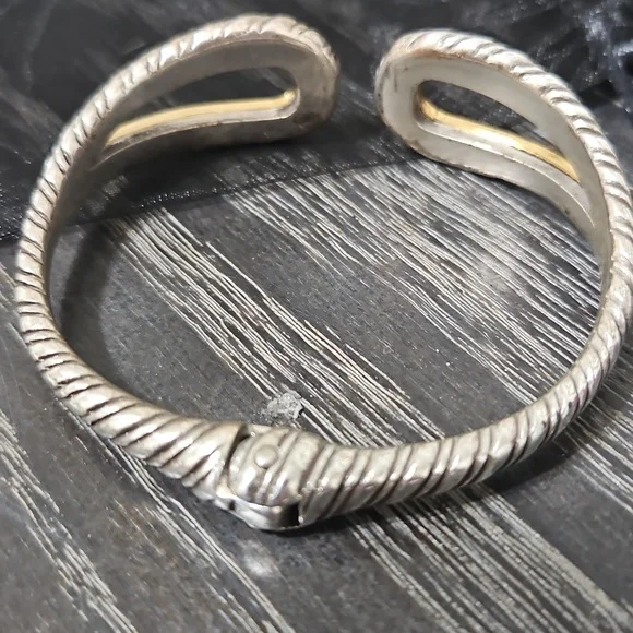 Brighton 2 Tone Hinged Bracelet - Picture 2 of 4